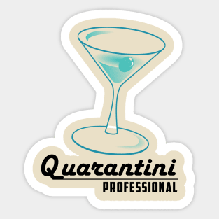 Quarantini Pro Sticker